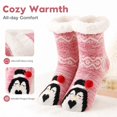 thumbnail image 1 of Lumtrix Women's & Men's Cute Animal Thick Fuzzy Slipper Socks Non Slip Warm Cozy Socks Indoor Winter Fleece Socks C One Size, 1 of 4