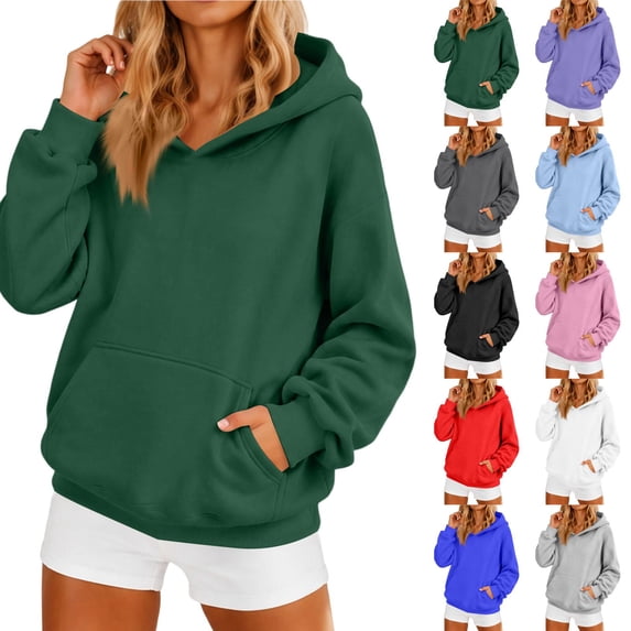Lumtrix Women's Oversized Hoodie Spring Fall Long Sleeve Sweatshirt with Pocket Drop Shoulder,Casual Daily & Light Workouts Pullovers Royal Blue 3XL