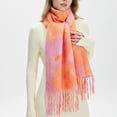 thumbnail image 1 of Lumtrix Women’s Tie-Dye Scarf Soft Fall Winter Wrap Long Lightweight Shawl with Tassel Fashion Scarves E One Size, 1 of 5