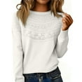 thumbnail image 1 of Lumtrix Womens Pullover Sweaters Crewneck Long Sleeve Hollow Out Crochet Tops Fall Winter Loose Clothing White M, 1 of 5