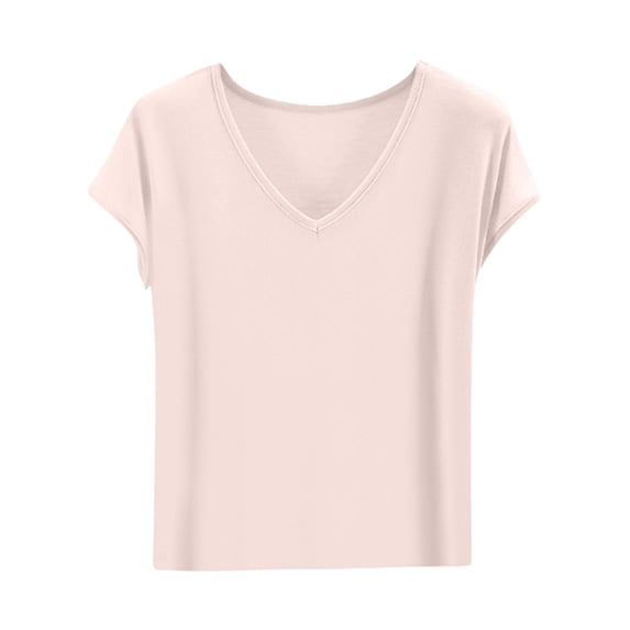 Lumtrix Womens Sleep Shirt - Lightweight, Breathable Pajama Top - Cotton Cap Short Sleeve V-Neck Sleepwear and Loungewear Complexion XXL