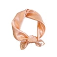 thumbnail image 1 of Lumtrix Womens Solid Color Silk Satin Scarf 23.5" Square Neck Scarf Breathable Lightweight Hair Scarves Champagne One Size, 1 of 2