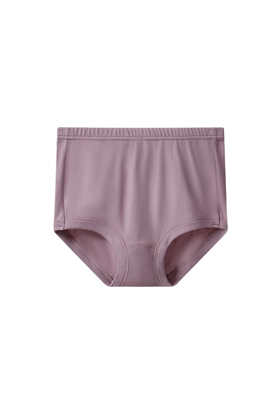Womens Underwear High Waisted Briefs Soft Breathable Seamless Full Coverage Briefs Stretch Comfortable Ladies Panties Light Purple L