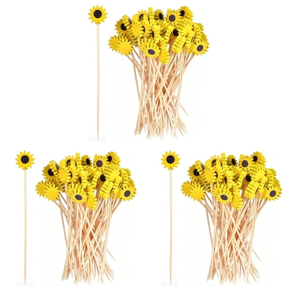 Lumxatz 100/300/500Pcs 4.7 Inch Toothpicks for Appetizers, Fancy Picks for Party Decoration Wooden Appetizer Skewers for Charcuterie Sandwich Burgers Fruit Drinks Party
