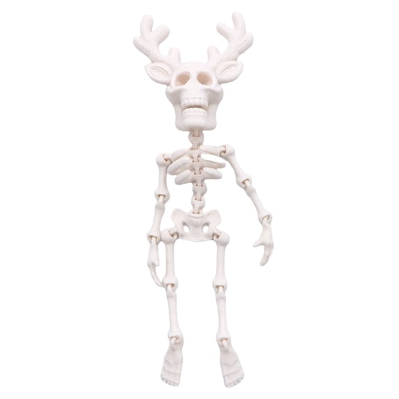 Lumxatz 3D Printed Skeleton Fridge , Funny Mini with Movable Joints Color Human, Refrigerator Locker Decor for Halloween and Christmas