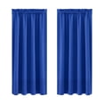 thumbnail image 1 of Lumxatz Blue Blackout Curtains for Bedroom 45 Inch Length 2 Panels Set, Soft Fabric Room Darkening Curtains for Living Room Window, Wide 38x Long 45 Inches, 1 of 2