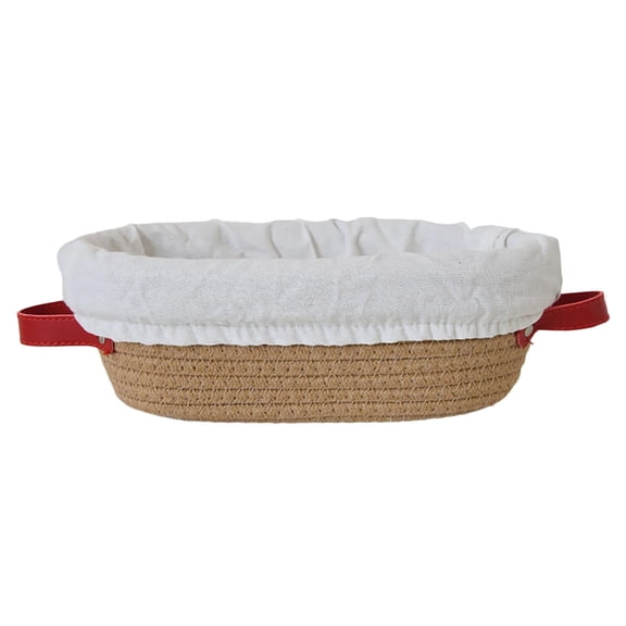 Lumxatz Cotton Rope Bread Proofing Basket With Lid, Insulated Bread Basket With Liner For Homemade Sourdough Baking(Light Gray-26X14X9.5cm),Khaki-26x14x9.5cm,Daily