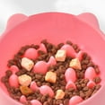 thumbnail image 1 of Lumxatz Slow Feeder Cat Bowl Elevated Raised Cat Food Bowl Anti Gulping Interactive Feeding Bowl for Dry Wet Food Non Cat Slow Feeder 4.9x5.5x3.5 Inches,Pink, 1 of 8