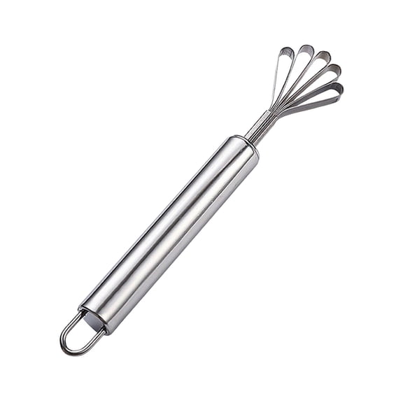 Lumxatz Stainless Steel Coconut Meat Scraper Peeler Tool for Kitchen Melon Grinder Efficient Scale Remover Durable -Purpose Fruit Vegetable Scraper,19.4x3.6cm