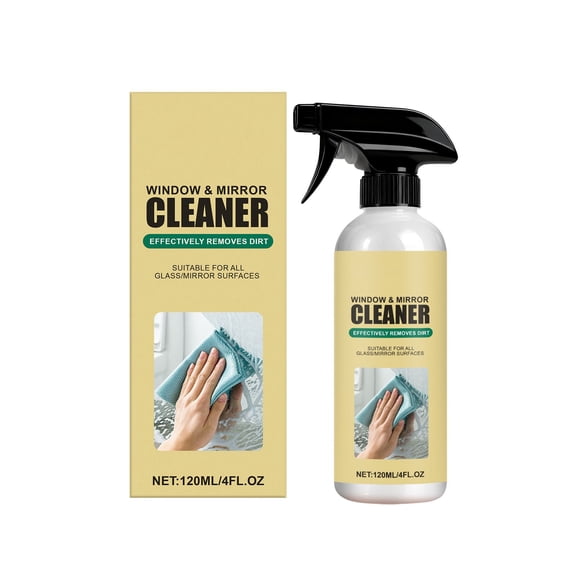 Lumxatz Streak Free Glass Cleaner Spray, Multi Surface Formula for Windows, Mirrors, and Glass Surfaces, 120ml