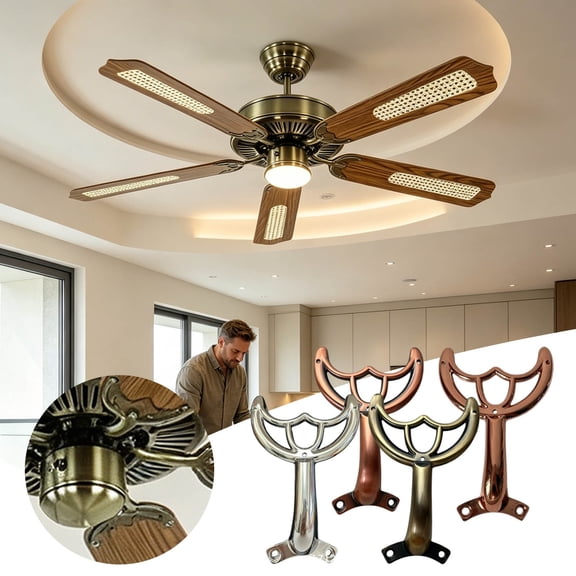 Lumxatz Universal Fan Mounting Bracket for Household Fans, Heavy Duty Wall Mount Support for Stable Oscillating Ventilation, Easy Installation for DIY Projects