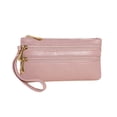 thumbnail image 1 of Lumxatz Women's Wristlet Wallet with Phone Holder PU Leather Long Pocket Purse for and Samsung RFID Blocking Card Slots & Wrist Strap Daily Use & Travel,Pink, 1 of 8