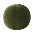 thumbnail image 1 of Luna 12" Round Sphere Accent Ball Throw Pillow, Olive Green Performance Velvet, 1 of 7