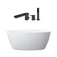 thumbnail image 1 of Luna 59 Inch Acrylic Double Ended Freestanding Tub Package, 1 of 2