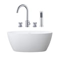 thumbnail image 1 of Luna 59 Inch Acrylic Double Ended Freestanding Tub and Faucet Package, 1 of 2