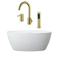 thumbnail image 1 of Luna 67 Inch Acrylic Double Ended Freestanding Tub and Faucet Package, 1 of 2