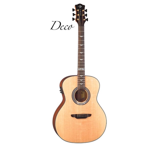 Luna ART DECO Grand Auditorium Artist Series Acoustic Series Guitar Gloss Finish