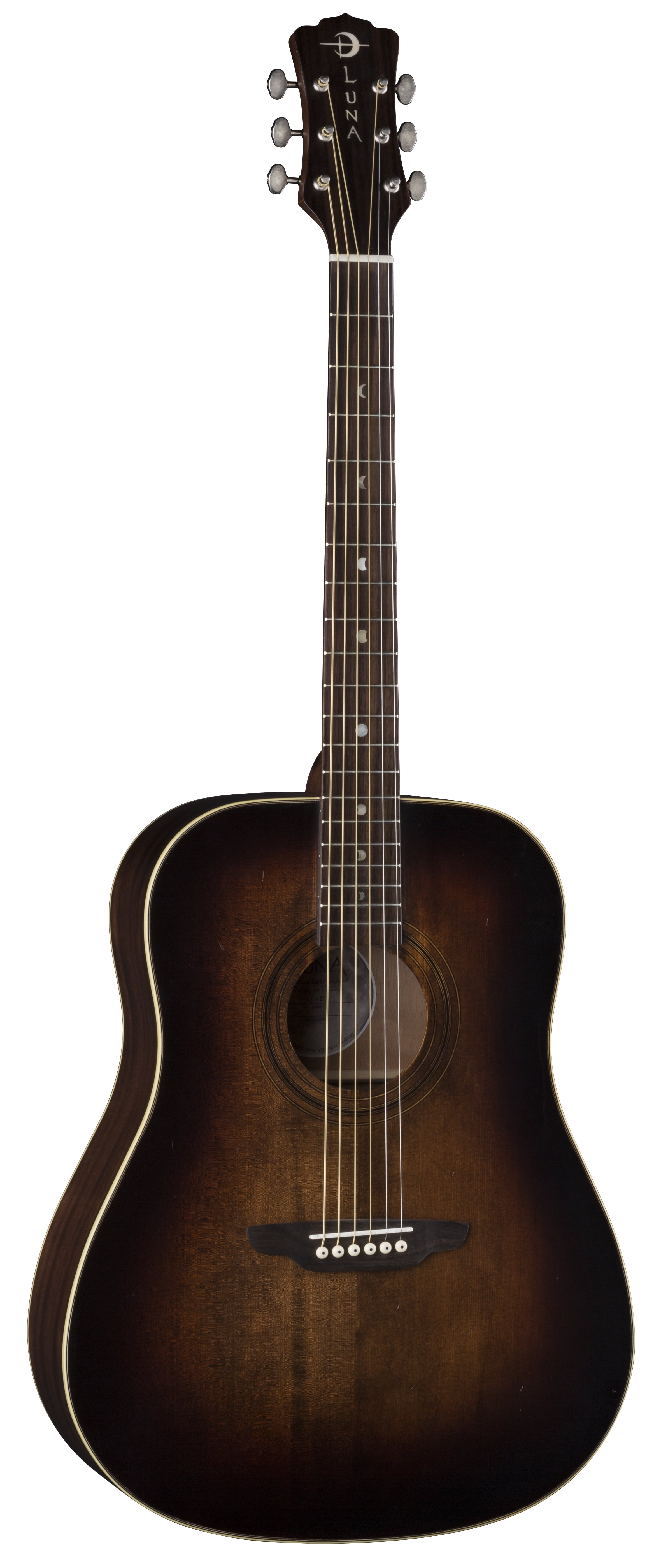 Luna Art Vintage Dread Solid Top Distressed Acoustic Guitar