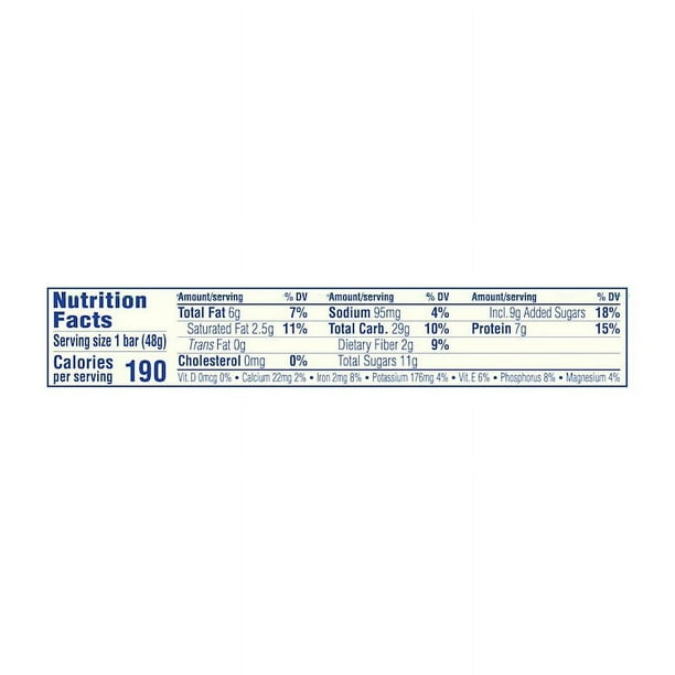Luna Bar Whole Nutrition Bar, Blueberry Bliss, 1.69 oz.