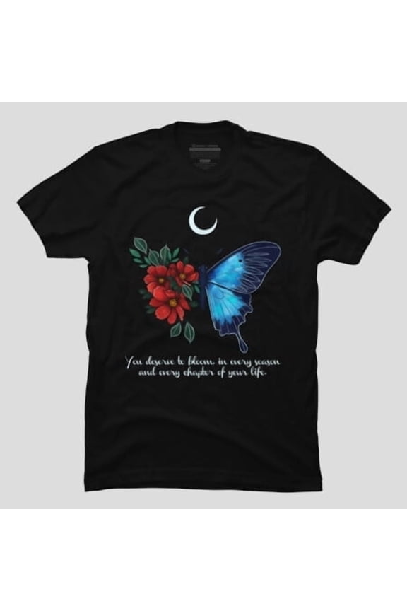 Luna Butterfly Quote Mystical Aesthetic Graphic, H29398 Unisex T-Shirt, Up to 5XL Available