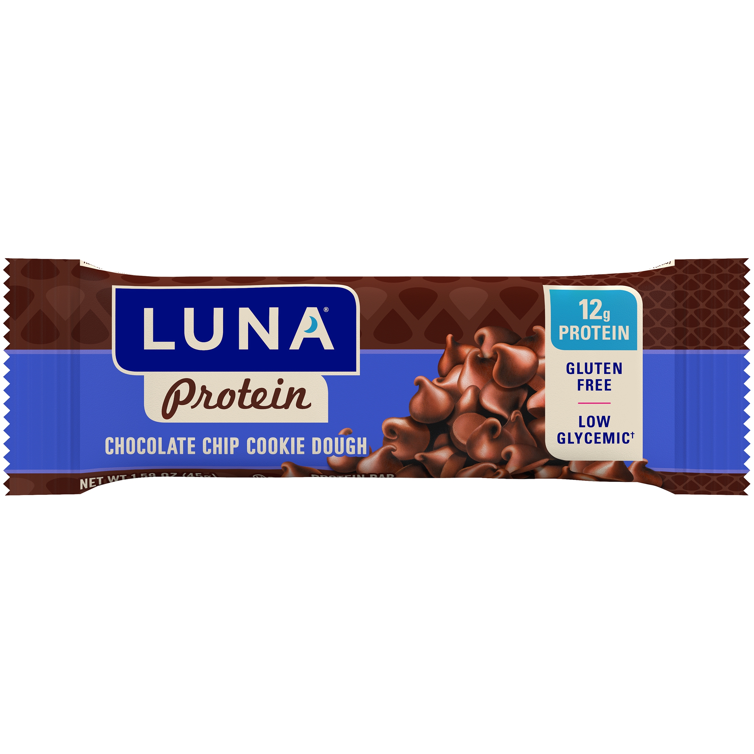 Luna Chocolate Chip Cookie Dough Protein Bar, 1.59 oz.