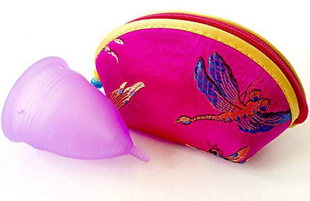 Luna Cup Menstrual, 1 Period Cup with 1 Carry Bag (S w/Zipper Case