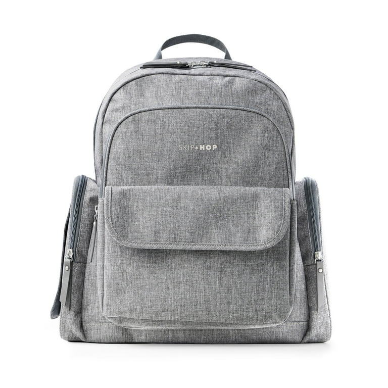 backpack diaper bag laptop Skip Hop Luna Diaper Backpack, Heather Grey