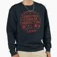 thumbnail image 1 of Luna Dog Christmas Design Holiday Graphic Unisex Sweatshirt Retro Vintage Art G25210, Up to Size 5XL, 1 of 2