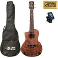 thumbnail image 1 of Luna Guitars A/E Concert Tattoo LEFTY w/Tuner & PC, UKE TEC MAH L PACK, 1 of 2