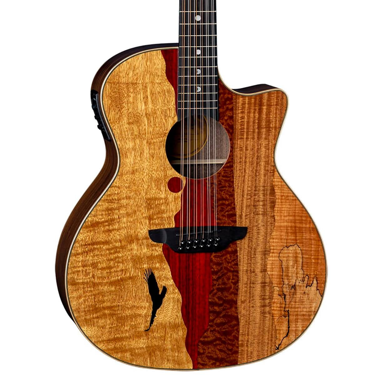 Luna Guitars Vista Eagle 12-String Cutaway Acoustic-Electric