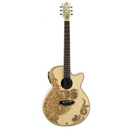 Luna Henna Oasis Acoustic/Electric - Spruce