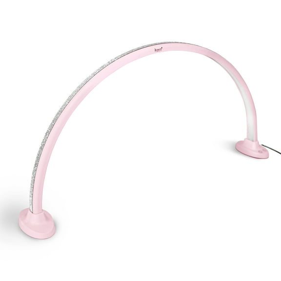Luna LED Nail Light Half Moon Table Lamp, 30006000K Adjustable Light for Nail Salon Manicure Table, Spa Reception, Massage Spa Furniture & Equipment, Pink Rhinestone