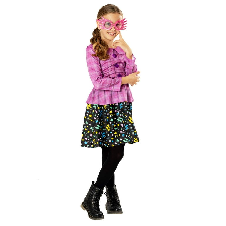 Luna Lovegood Girls Harry Potter Costume with Glasses Luna Lovegood Girls Harry Potter Costume with Glasses