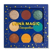 LUNA MAGIC Matte and Shimmer 9 Colors Eyeshadow Palette, Cosmopolitan