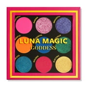 LUNA MAGIC Matte and Shimmer 9 Colors Eyeshadow Palette, Goddess
