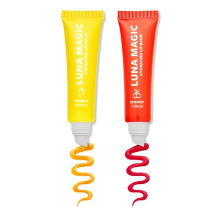 Luna Magic Hydrating Lip Balm Duo, Mango and Cherry, 2 Pack, 30ml