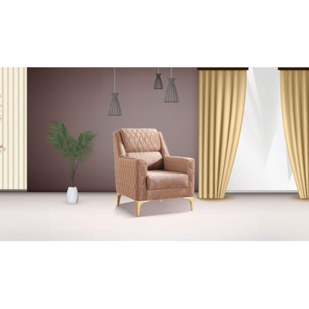 Luna Modern Style Chair In Copper Copper Primary Living Space Contemporary,Modern Upholstered Wood