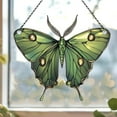 thumbnail image 1 of Luna Moth Butterfly Acrylic Suncatcher, Butterfly Luna Moth Ornaments, Luna Moth Butterfly Decor, Luna Moth Gifts For Women Men, 1 of 6