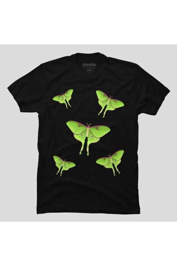 Luna Moth Cartoon Illustration Cute Insect Graphic, H15440 Unisex T-Shirt, Up to 5XL Available