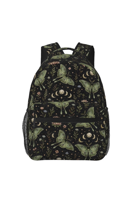 Luna Moth Celestial Backpack Lightweight Travel Bag for Men and Women