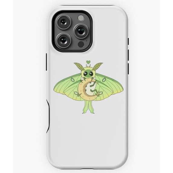 Luna Moth Green Insect Graphic Design N5628 Phone Case for iPhone 17 16 15 14 13 12 11 Pro Max