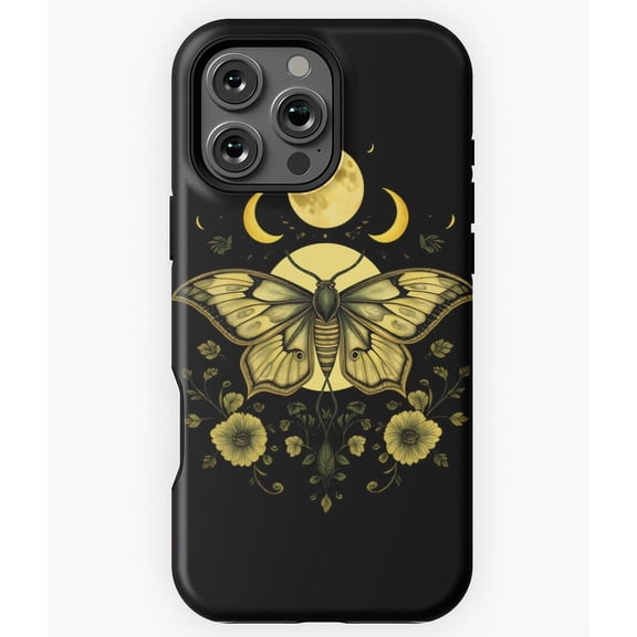 Luna Moth Mystic Folklore Emblem Art - Stylish Phone N5815 Phone Case for iPhone 17 16 15 14 13 12 11 Pro Max
