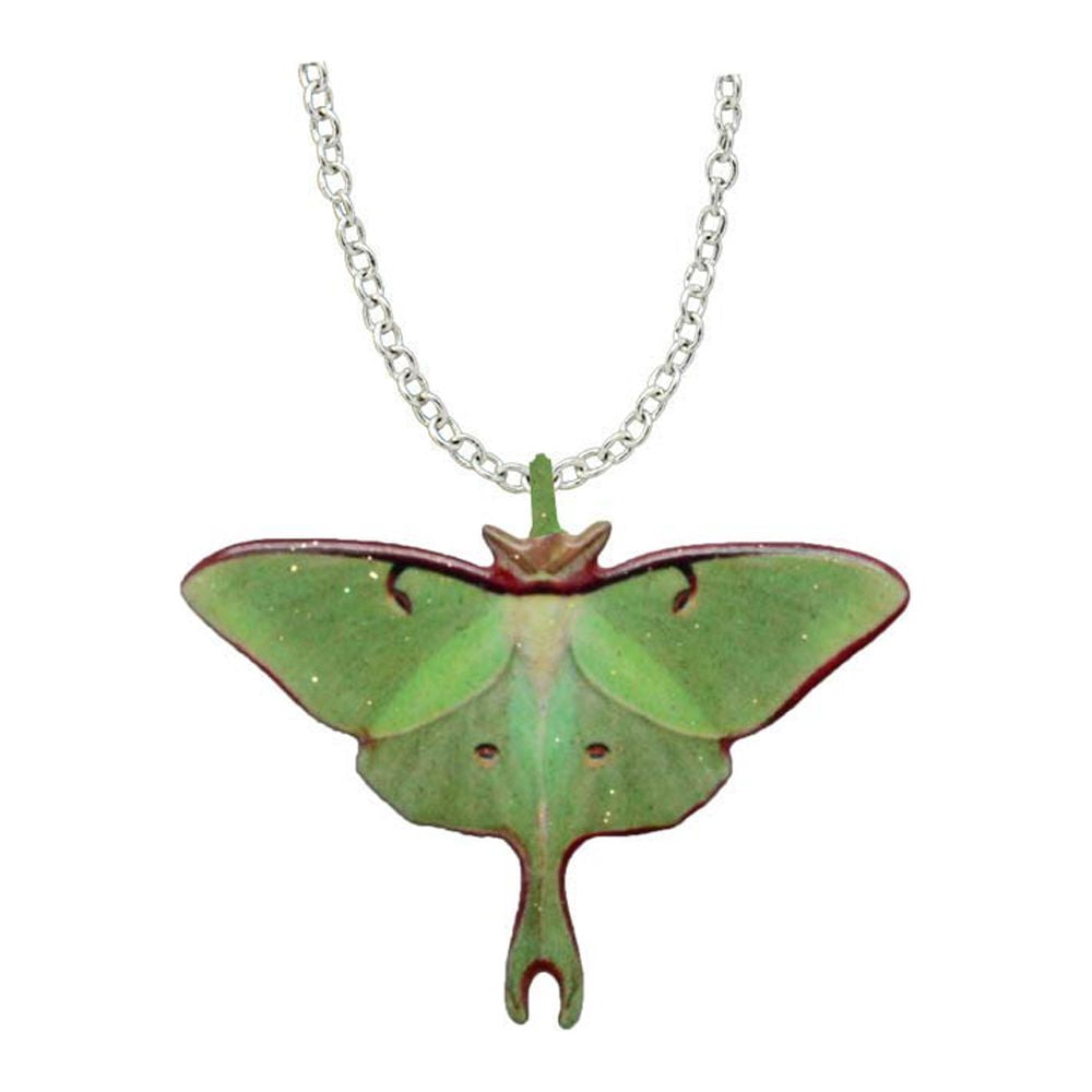 Moth Chain Luna Moth Necklace by d’Ears Stainless Steel 18