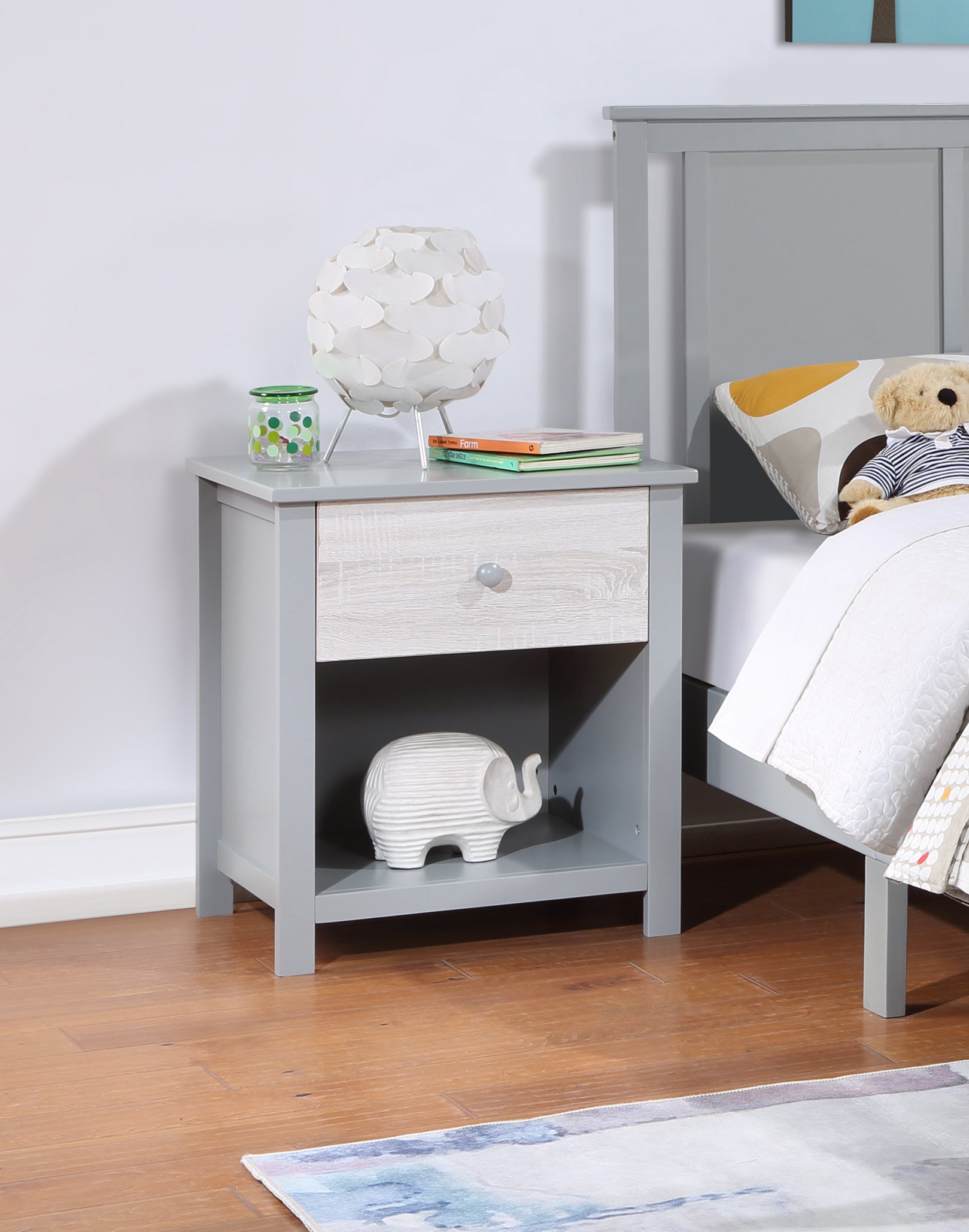 Luna Nightstand Grey