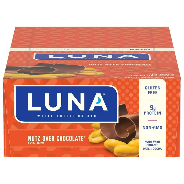 Whole Nutrition Bar, Nutz Over Chocolate, 1.69 oz Bar, 15 Bars/Box Whole Nutrition Bar, Nutz Over Chocolate, 1.69 oz Bar, 15 Bars/Box