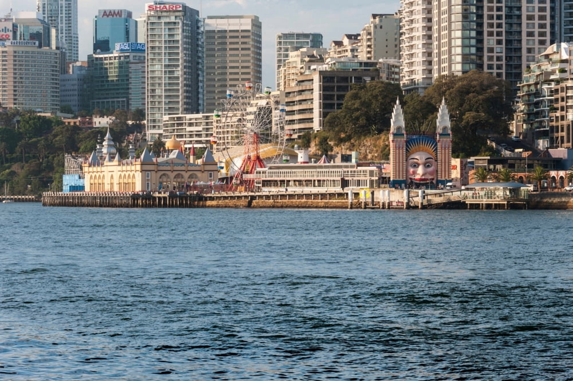 Luna Park on Milsons Point Sydney New South Wales Australia Canvas Art - Panoramic Images (36 x 12)