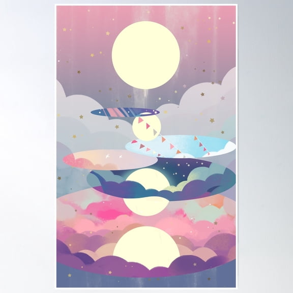 Luna Poster Wall Art, Modern Wall Decor, 12x18 UNFRAMED