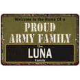 thumbnail image 1 of Luna Proud Army Family Gift 8x12 Metal Sign 208120023378, 1 of 1