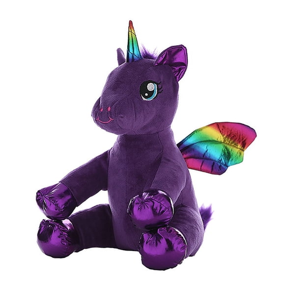 Luna Purple Winged Unicorn Plush 16 Inch, Soft Magical Fantasy Creature, Imaginative Plush Toy