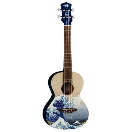 UKE GWT Uke Great Wave Tenor Ukelele Guitar w/Gigbag - Custom Great Wave Graphic Finish
